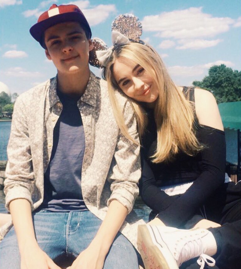 Corey Fogelmanis with Sabrina Carpenter Corey Fogelmanis with Sabrina Carpenter