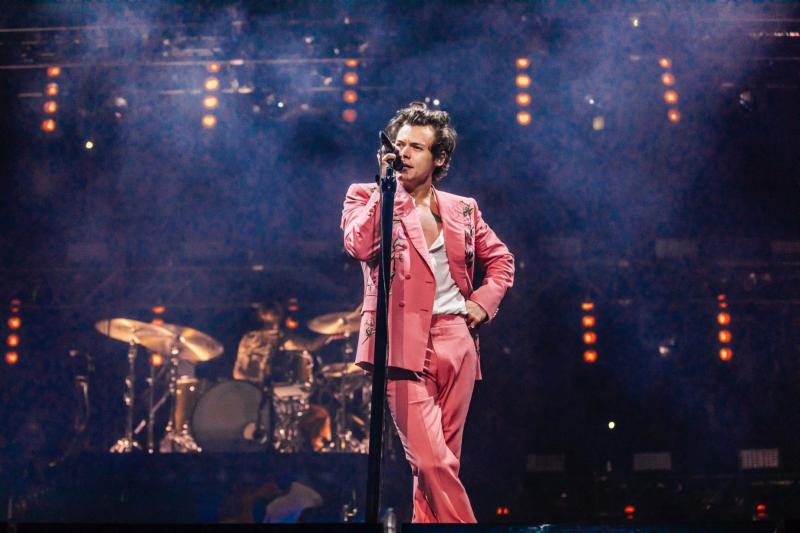 Harry Styles on the stage Harry Styles on the stage