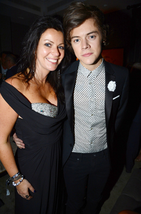 Harry Styles with his mom Harry Styles with his mom