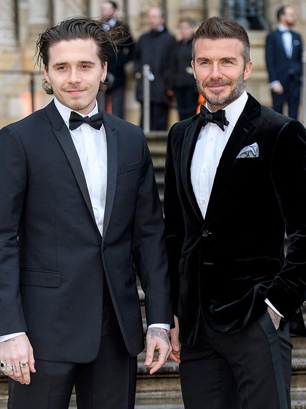 Brooklyn Beckham with his dad Brooklyn Beckham with his dad
