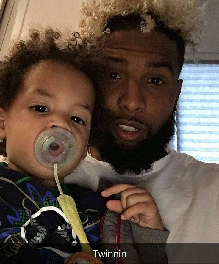 Odell Beckham Jr. with his litlle brother Odell Beckham Jr. with his litlle brother