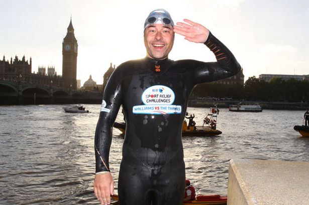 David Walliams swimming David Walliams swimming