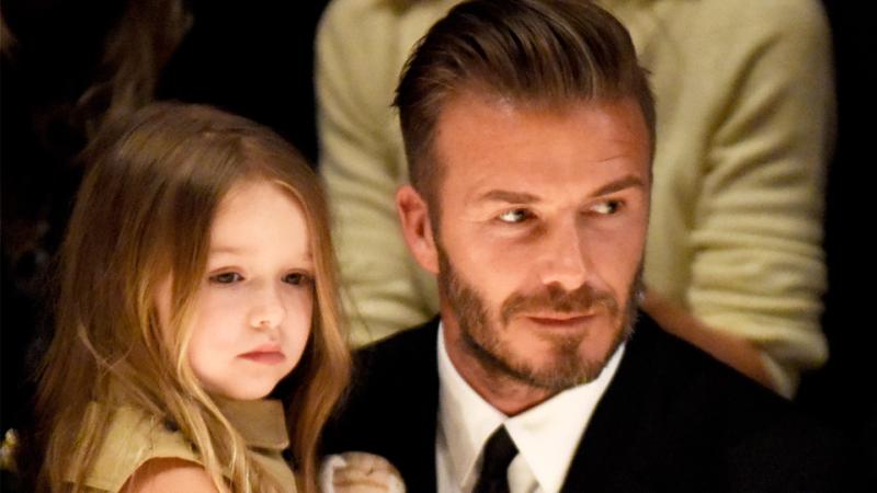 Harper Beckham with her dad David Beckham Harper Beckham with her dad David Beckham
