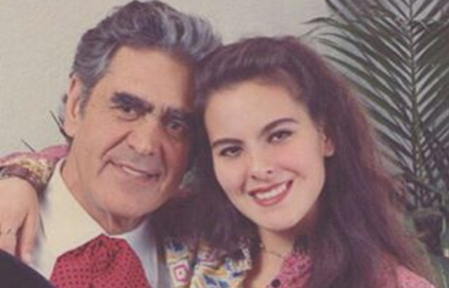 Kate del Castillo met haar vader Eric Del Castillo
