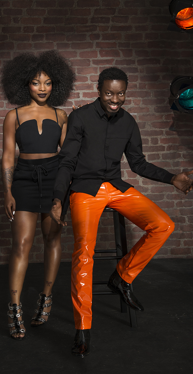 Michael Blackson et Georgia Reign