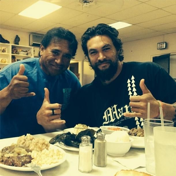 Jason Momoa mit seinem Vater