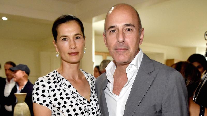 Matt Lauer with Annette Roque