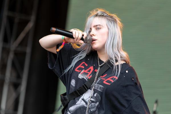 Billie Eilish on the stage Billie Eilish on the stage