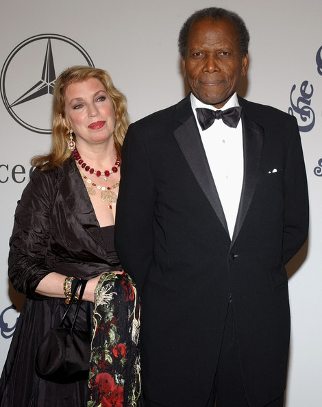 Sir Sidney Poitier with his wife Joanna Shimkus Sir Sidney Poitier with his wife Joanna Shimkus
