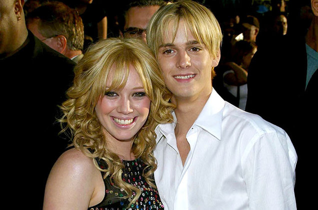 Aaron Carter with Hilary Duff Aaron Carter with Hilary Duff