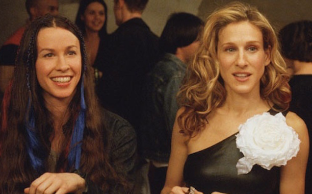 Alanis Morissette with Sarah Jessica Parker Alanis Morissette with Sarah Jessica Parker