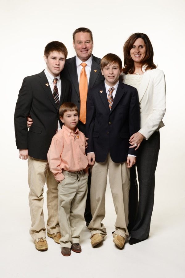 Butch Jones with his family Butch Jones with his family