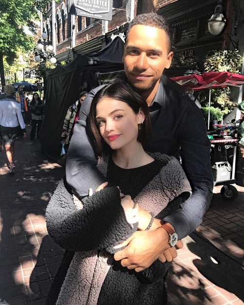 Elliot Knight with Lucy Hale Elliot Knight with Lucy Hale