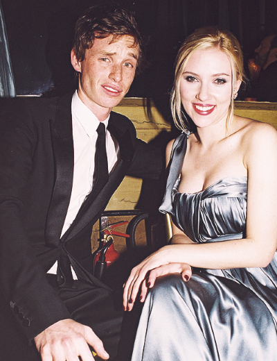Eddie Redmayne with Scarlett Johansson Eddie Redmayne with Scarlett Johansson