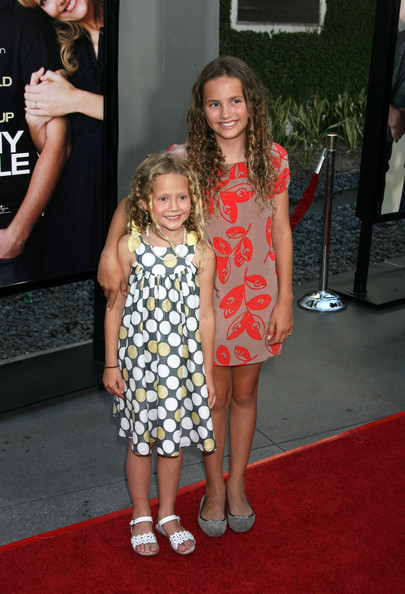 Maude Apatow with her sister, Funny People.