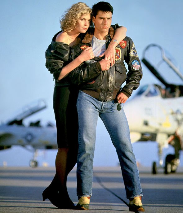 Kelly McGillis avec Tom Cruise, Top Gun