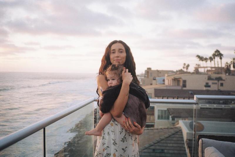 Indy Blue with her son Indy Blue with her son