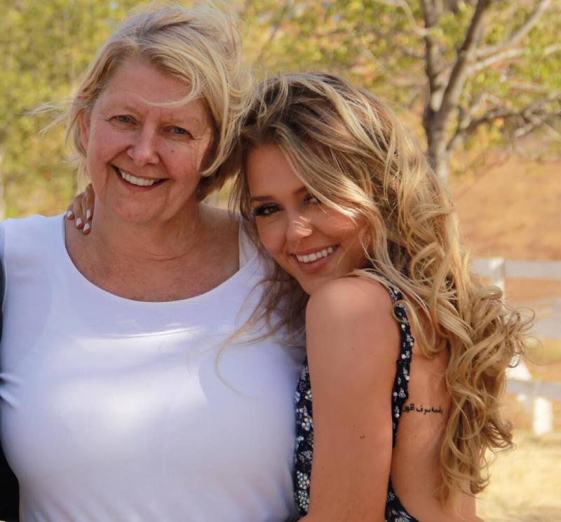 Morgan Harvill with her mom Morgan Harvill with her mom