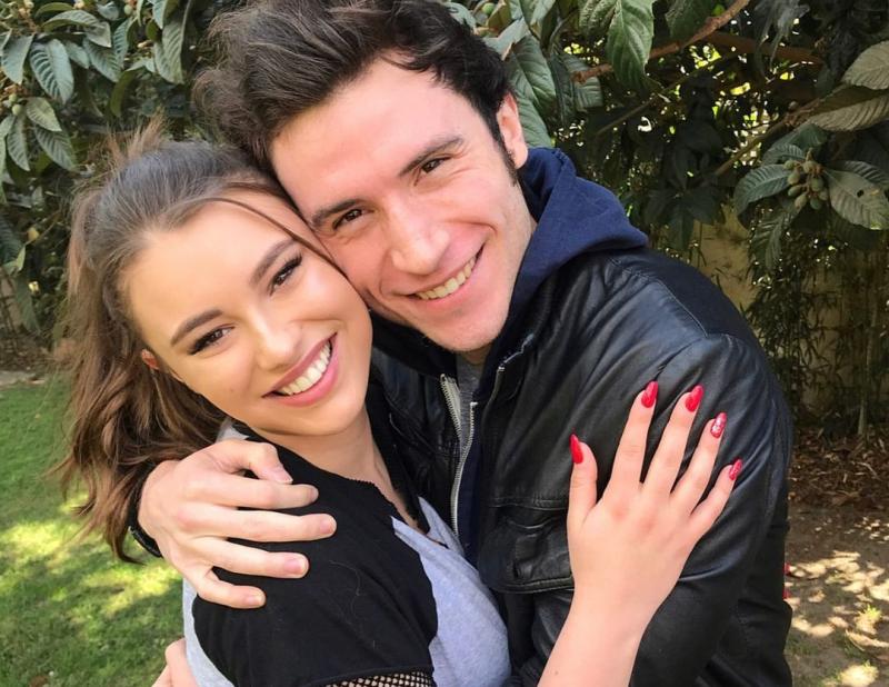 Brandon Calvillo with Lacey James Brandon Calvillo with Lacey James