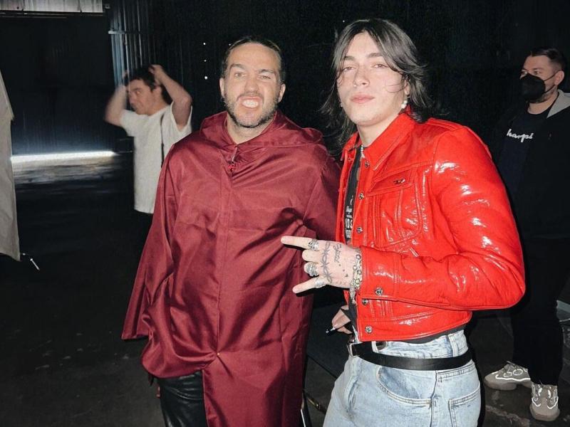 Quinton Griggs with Pete Wentz Quinton Griggs with Pete Wentz