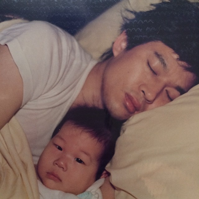 Young Q Park with his father Young Q Park with his father