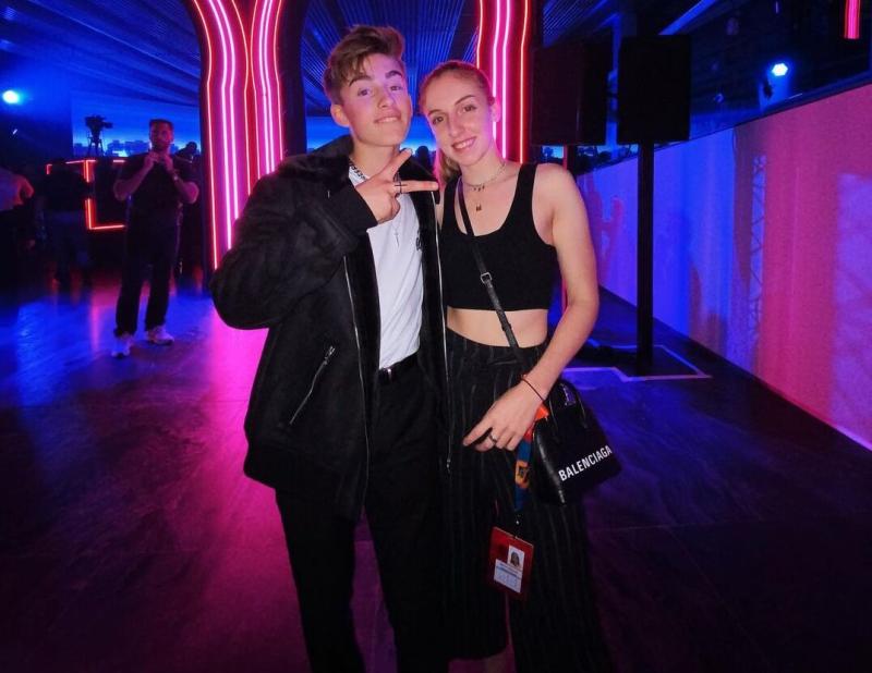 Darian Orlando with her brother Johnny Orlando Darian Orlando with her brother Johnny Orlando