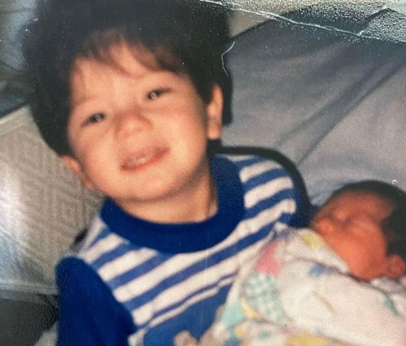 Young Ondreaz Lopez with his brother Xavier Young Ondreaz Lopez with his brother Xavier