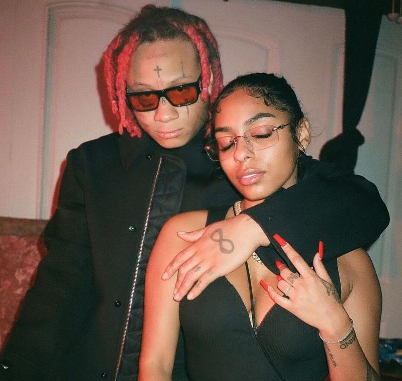Skye Morales with Trippie Redd Skye Morales with Trippie Redd