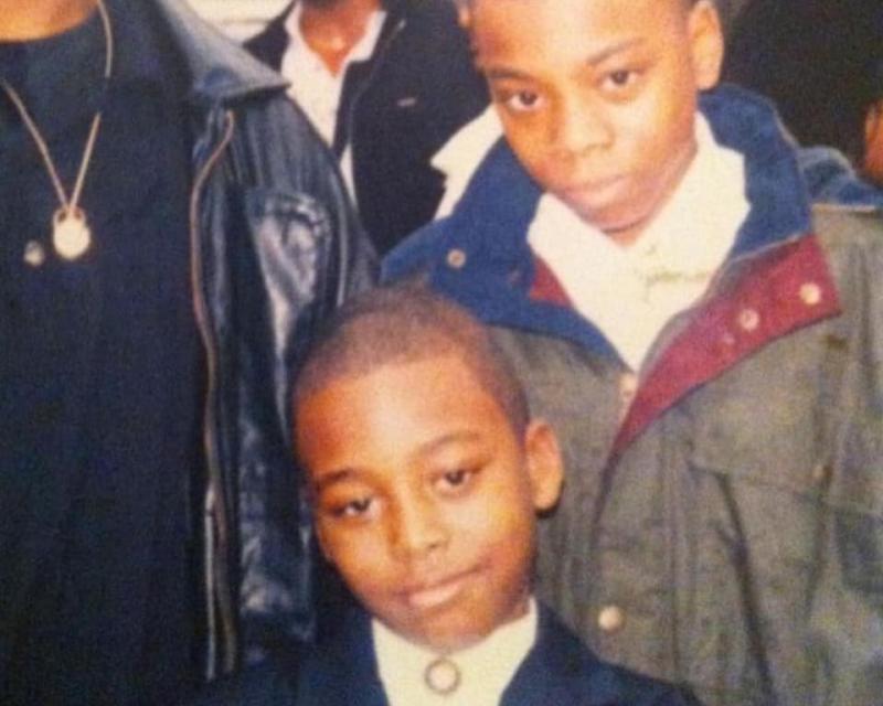 Young Pardison Fontaine with his brother Young Pardison Fontaine with his brother