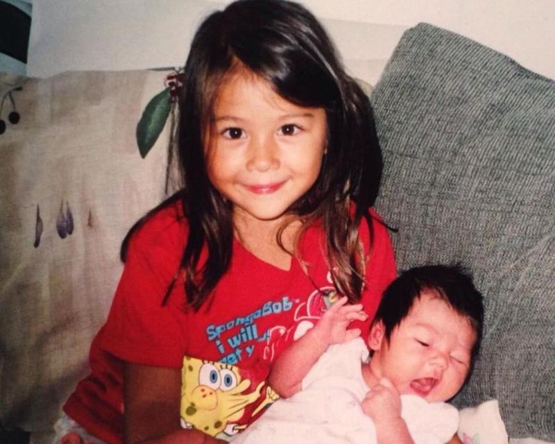 Young Kirsten Titus with her sister Erica Young Kirsten Titus with her sister Erica
