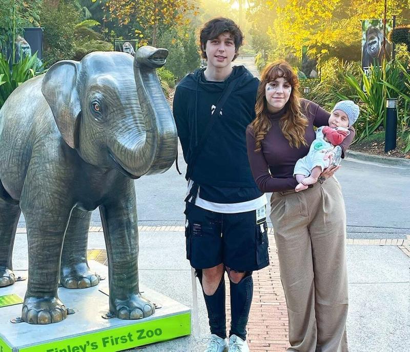 Caleb Finn and Lil Soup with their child Caleb Finn and Lil Soup with their child