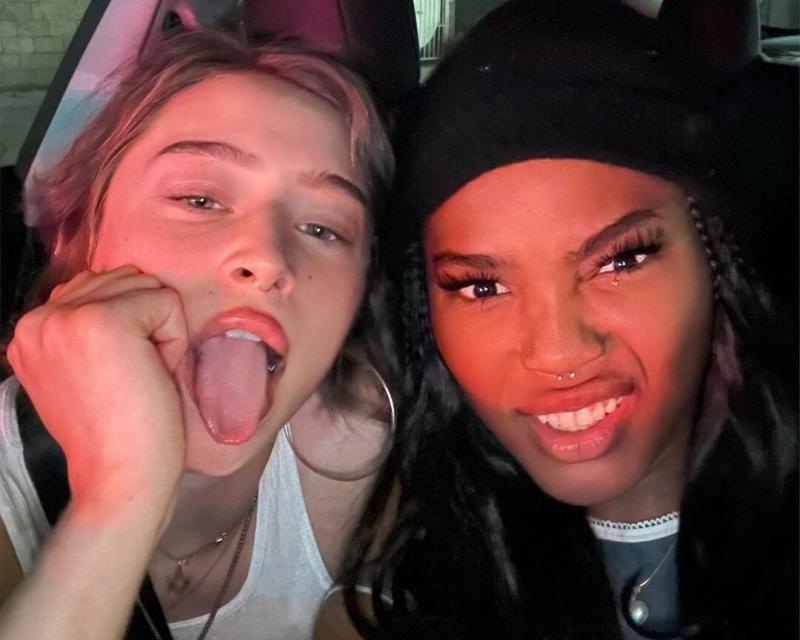 Quenlin Blackwell with Odessa Adlon Quenlin Blackwell with Odessa Adlon