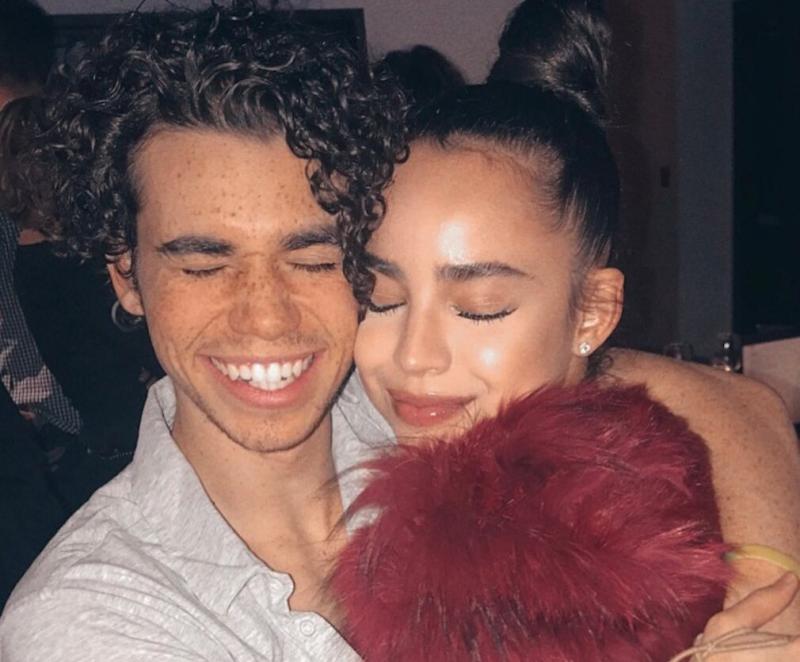 Sofia Carson with Cameron Boyce Sofia Carson with Cameron Boyce