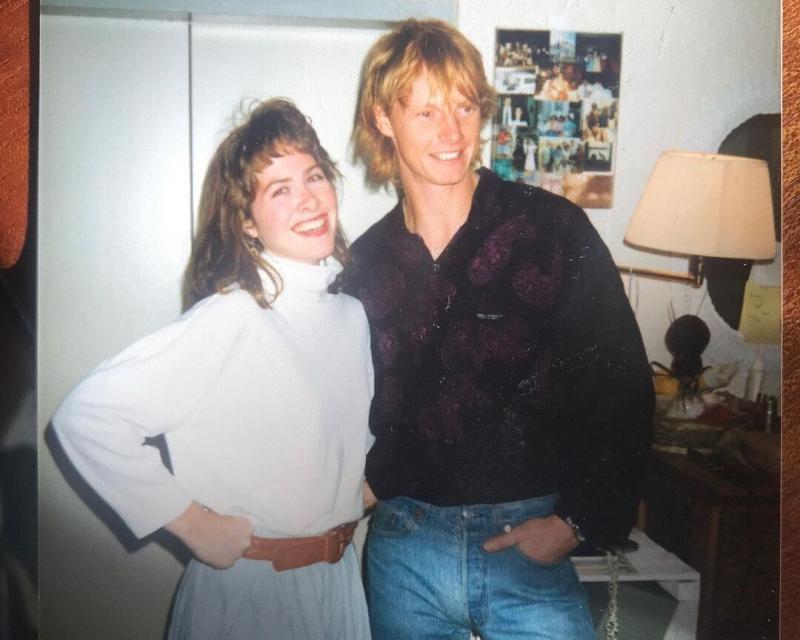 Young Jordan Matter with his wife Young Jordan Matter with his wife