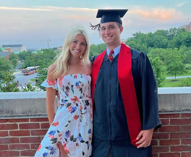 Katie Feeney with her brother Katie Feeney with her brother