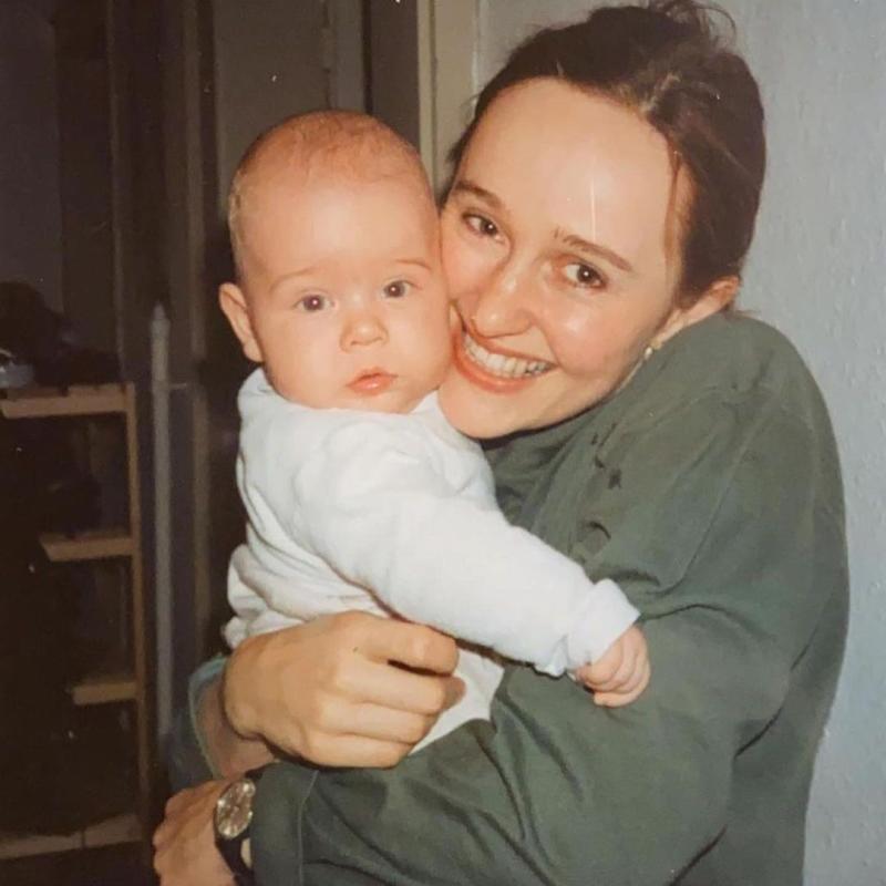 Young Candy Ken with his mother Young Candy Ken with his mother