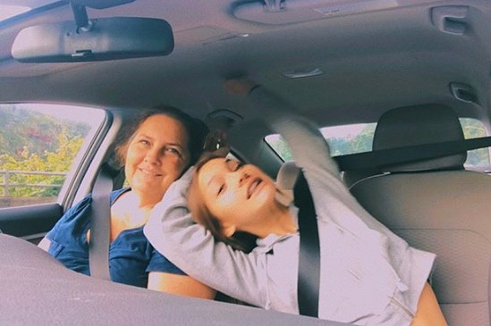 Halia Beamer with her mother Halia Beamer with her mother