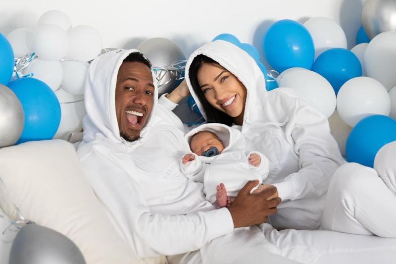 Bre Tiesi and Nick Cannon with their son Bre Tiesi and Nick Cannon with their son