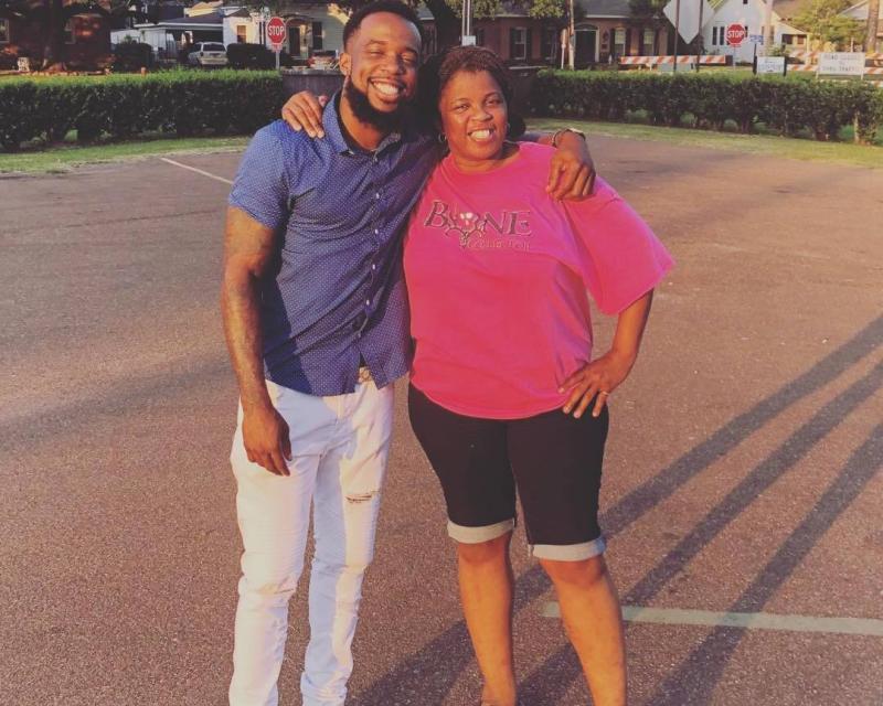 Cash Nasty with his mother Cash Nasty with his mother