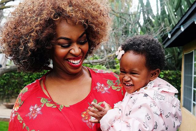 GloZell Green with her daughter GloZell Green with her daughter