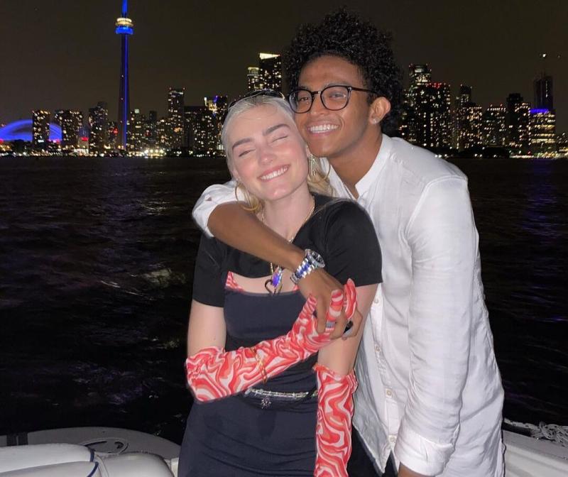 Noah Zulfikar with Meg Donnelly Noah Zulfikar with Meg Donnelly