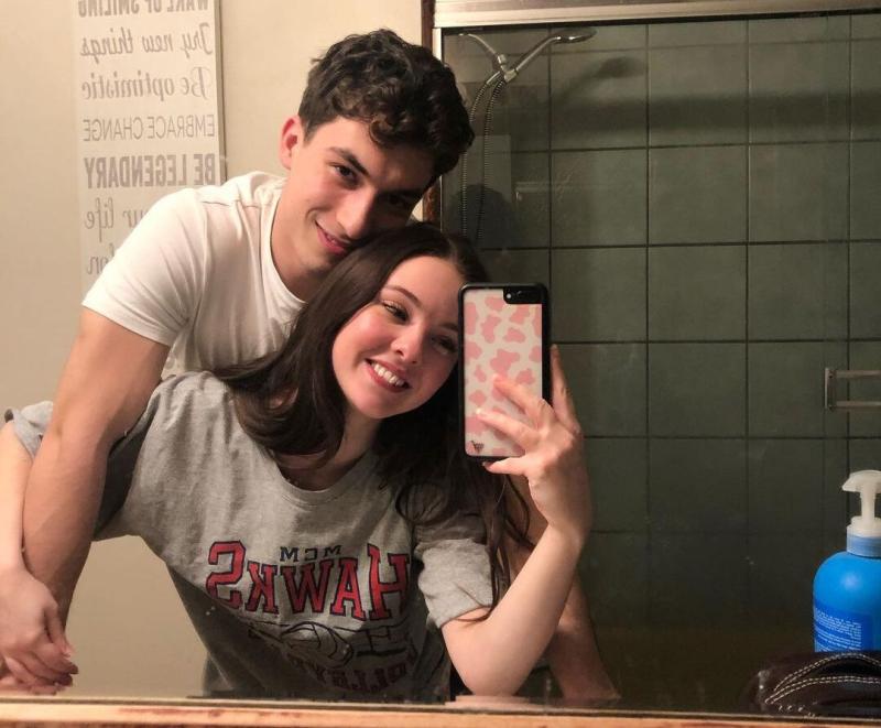 Josh Bogert with his girlfriend Josh Bogert with his girlfriend