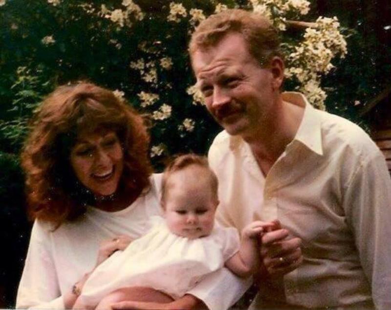 Elisabeth Sladen and Brian Miller with their daughter Elisabeth Sladen and Brian Miller with their daughter