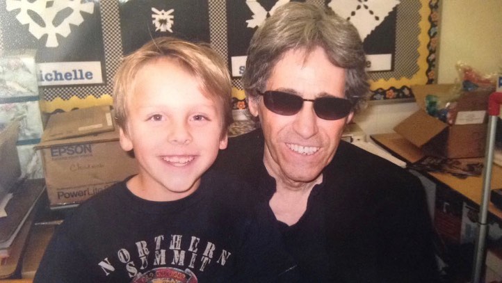 Young Jacob Bertrand with his father Young Jacob Bertrand with his father
