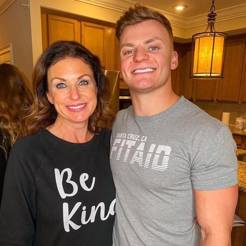 Jack Payne with his mother Jack Payne with his mother