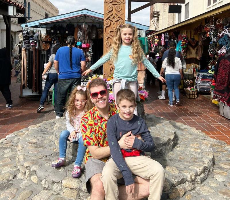 Perez Hilton with his children Perez Hilton with his children