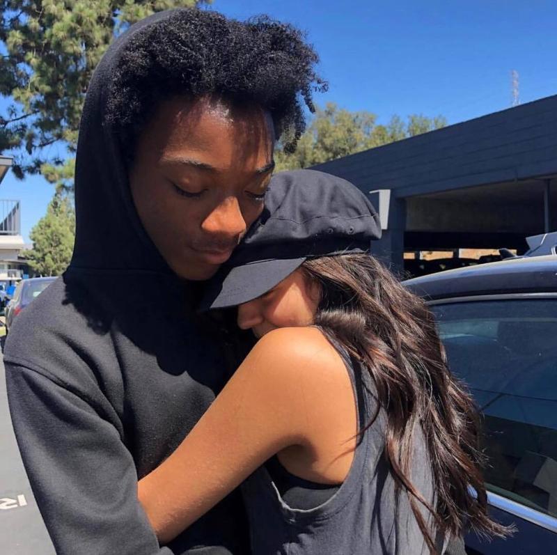 Jaheem Toombs with Cree Cicchino Jaheem Toombs with Cree Cicchino