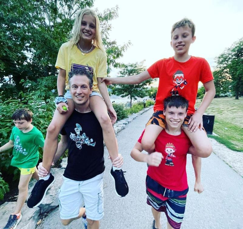Paxton Myler with his family Paxton Myler with his family