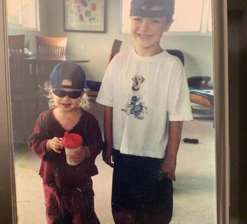 Young Tatiana Ringsby with her brother Young Tatiana Ringsby with her brother