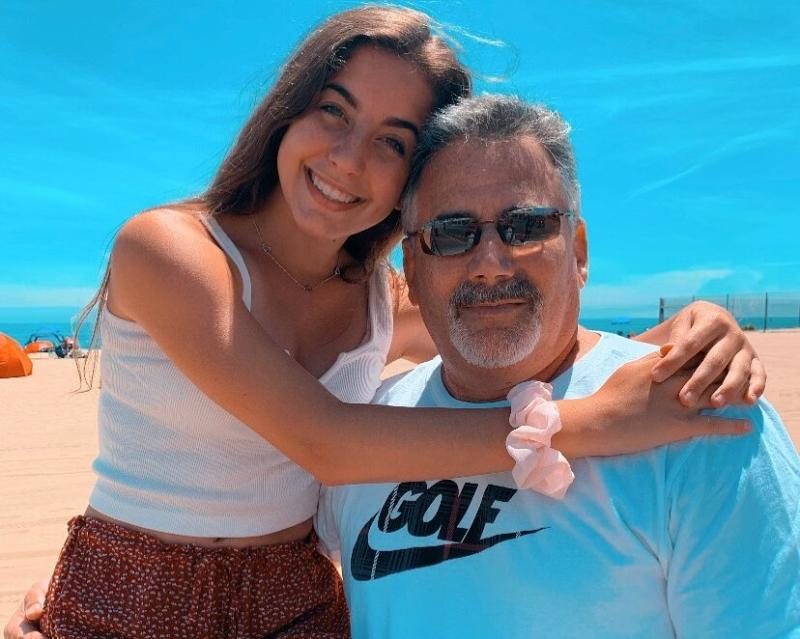 GiaNina Paolantonio with her dad GiaNina Paolantonio with her dad